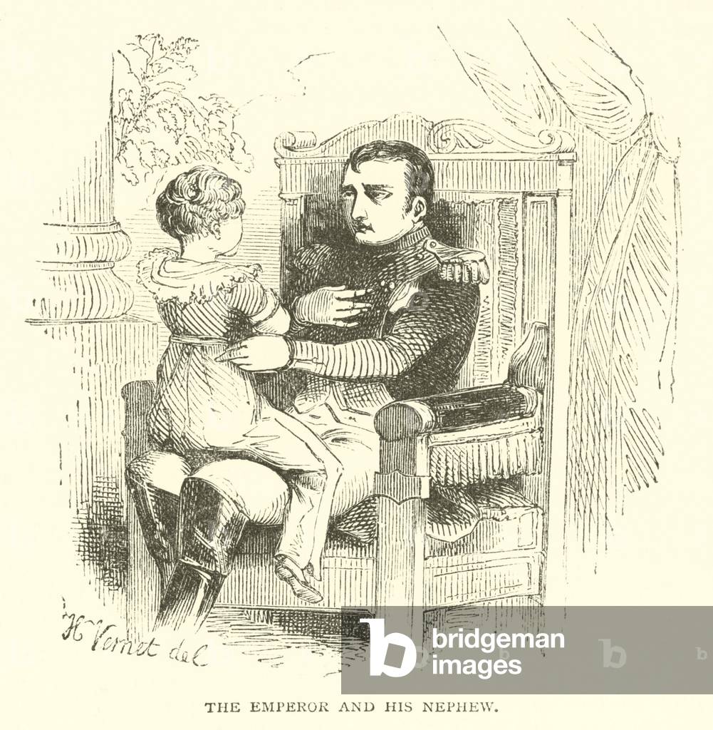 The Emperor and his nephew (engraving)