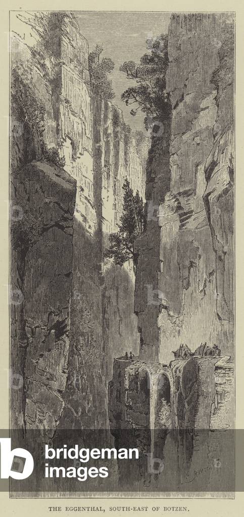 The Eggenthal, South-East of Botzen (engraving)