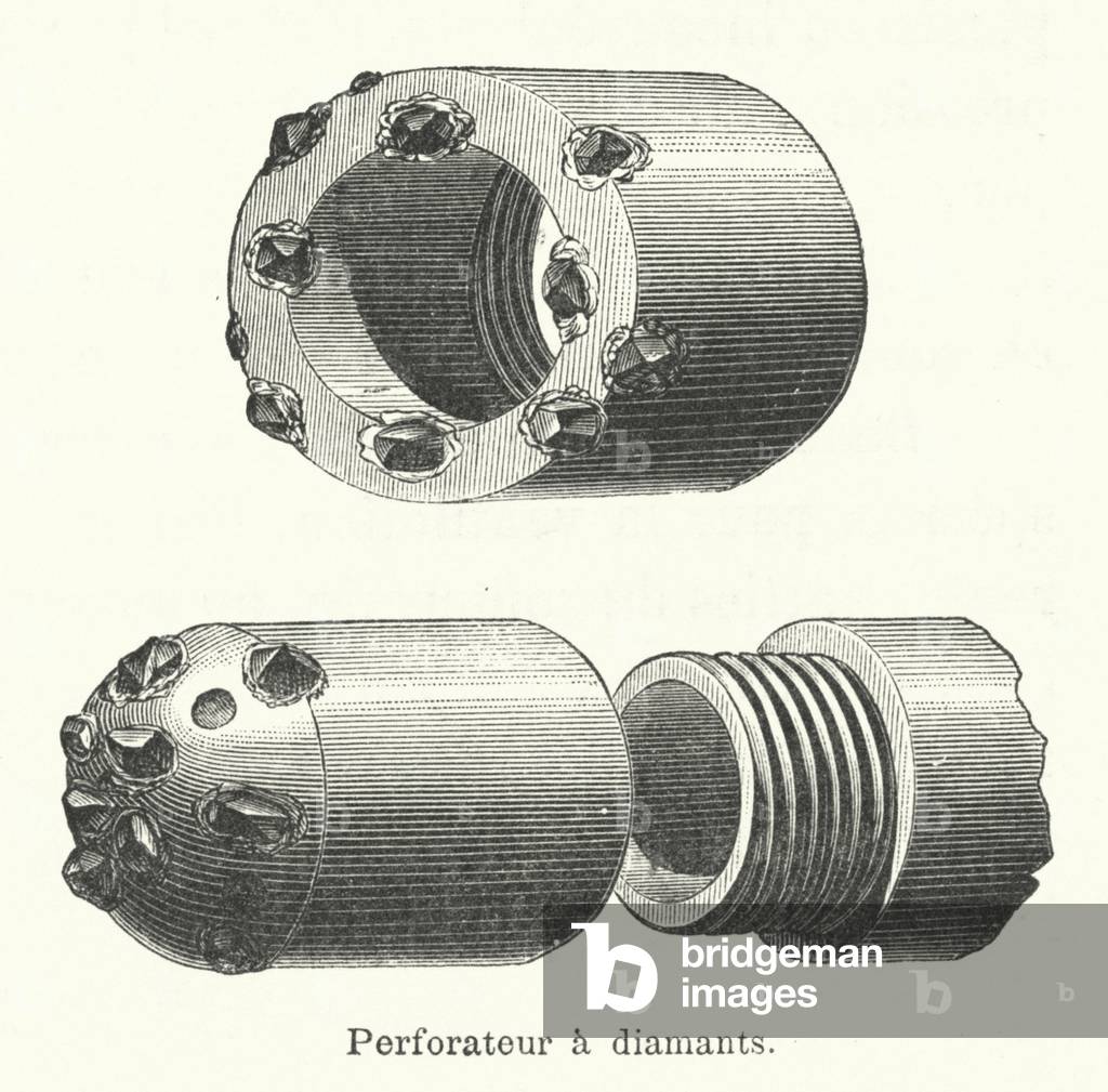 Perforateur a diamants (engraving)