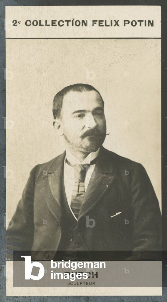 Denys Puech, Sculpteur, 1854 (b/w photo)