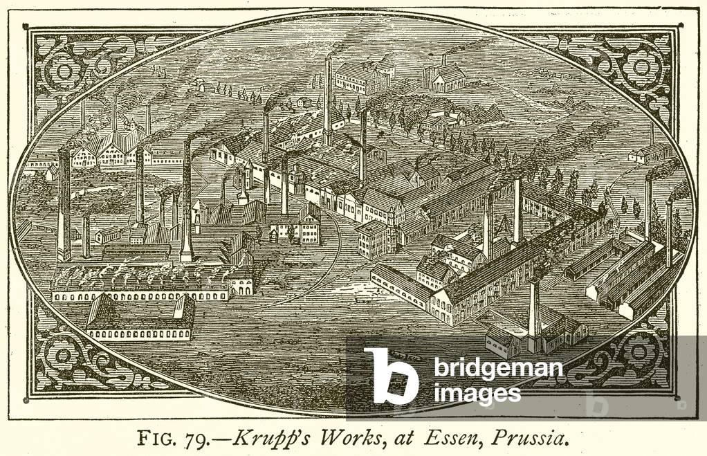 Krupp's Works, at Essen, Prussia (engraving)