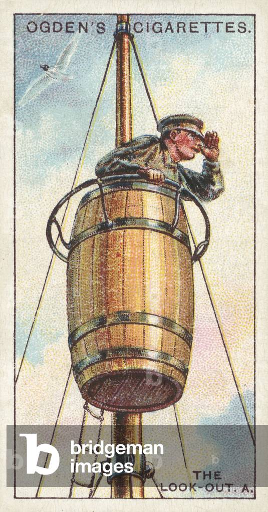 Whaling, The Look-Out, A, Greenland Type (chromolitho)
