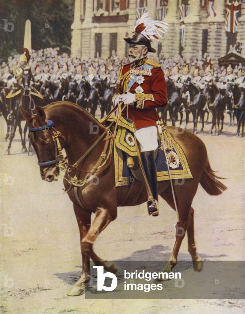 King George as Field-Marshal (colour photo)