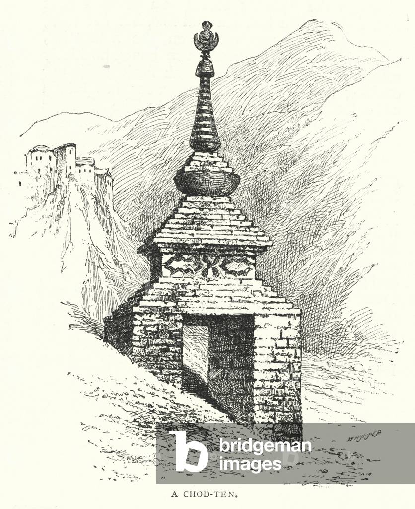 A Chod-ten (engraving)