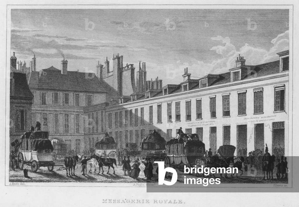 Paris, Messagerie Royale (engraving)
