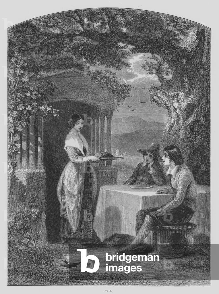 John Milton, LAllegro (engraving)