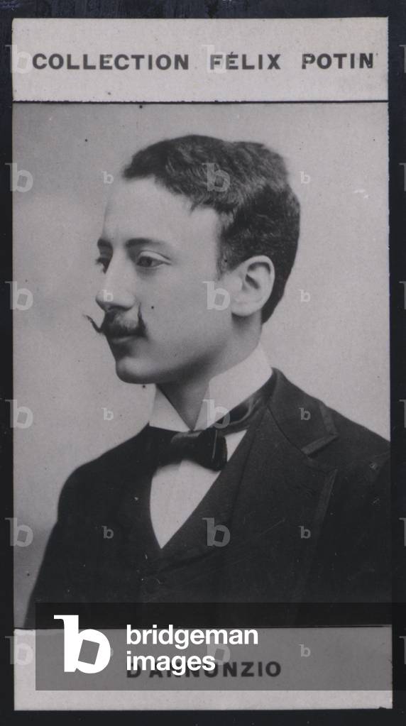 Gabriele d'Annunzio (1864) (b/w photo)