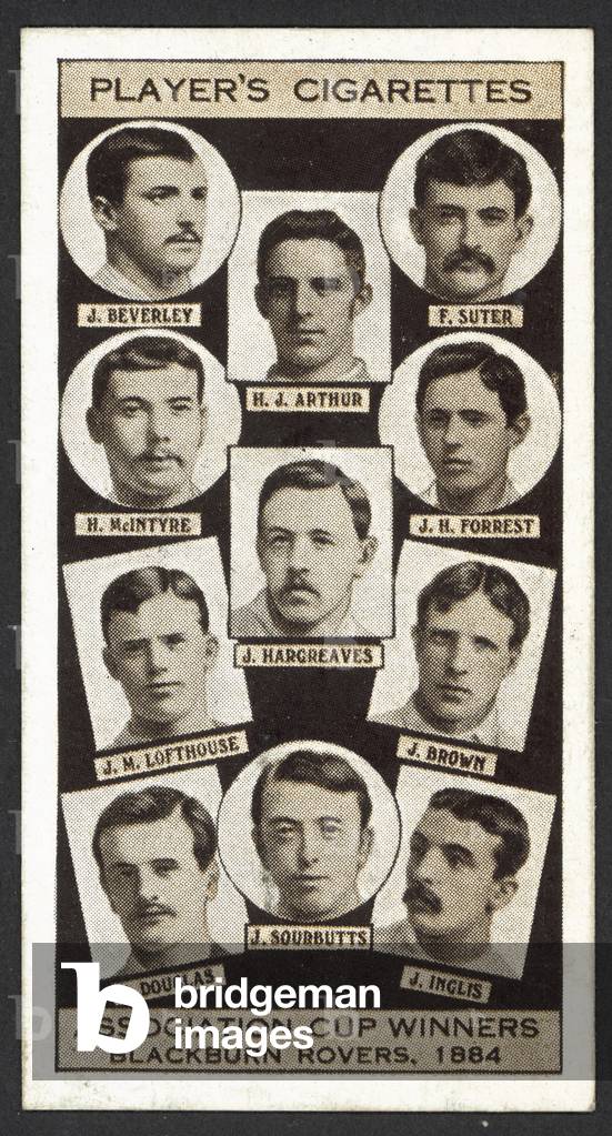 Association Cup Winners, Blackburn Rovers, 1884 (litho)