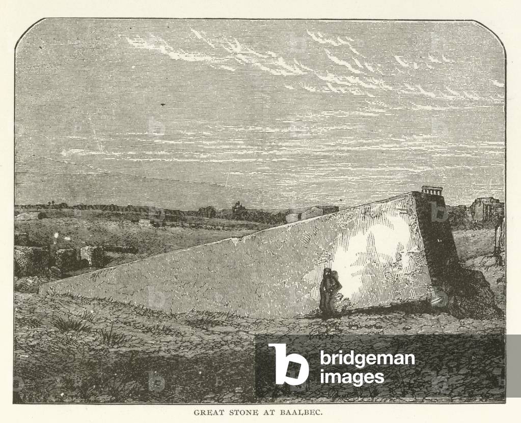 Great Stone at Baalbec (engraving)