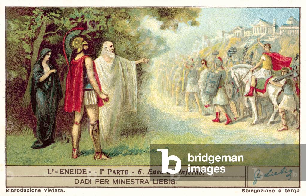 Aeneas in the underworld (chromolitho)