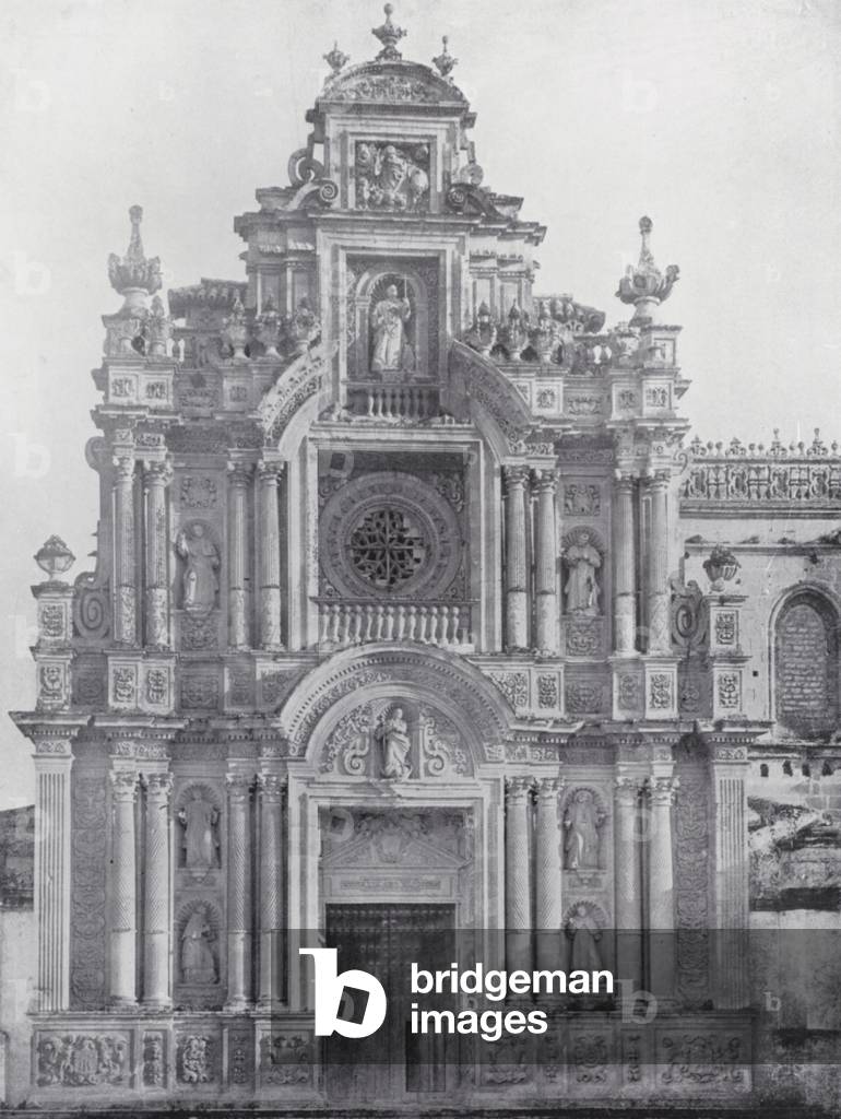 Portal of the Cartuja, Jerez De La Frontera (b/w photo)