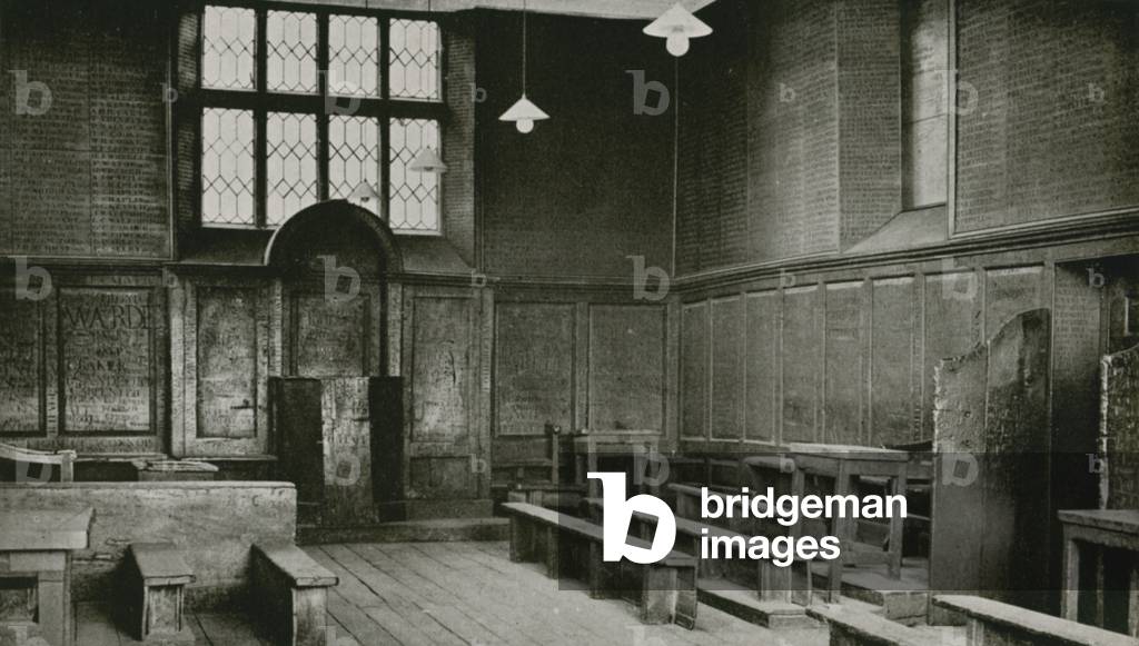 Harrow, the Fourth Form Room (b/w photo)