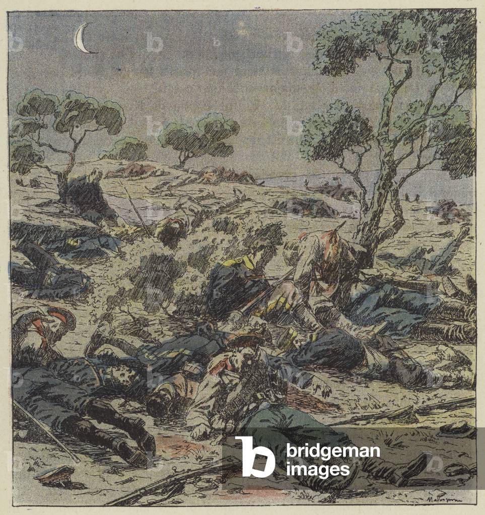 Apres un combat a la baionnette (colour litho)