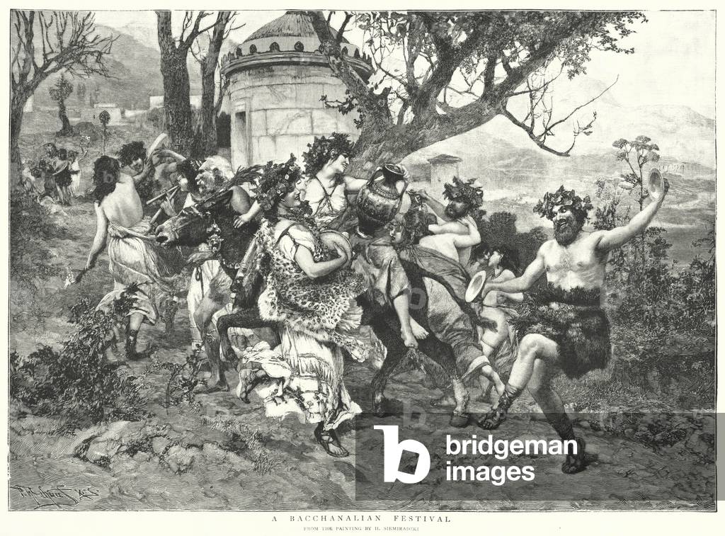 A Bacchanalian Festival (litho)