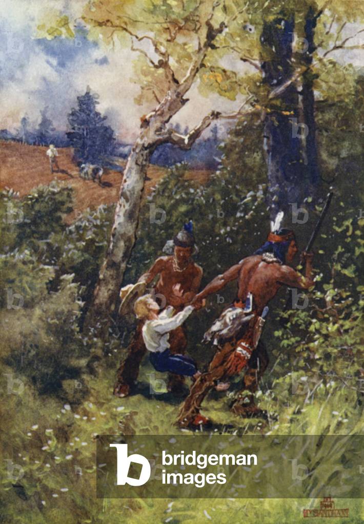 A babe in the backwoods (colour litho)