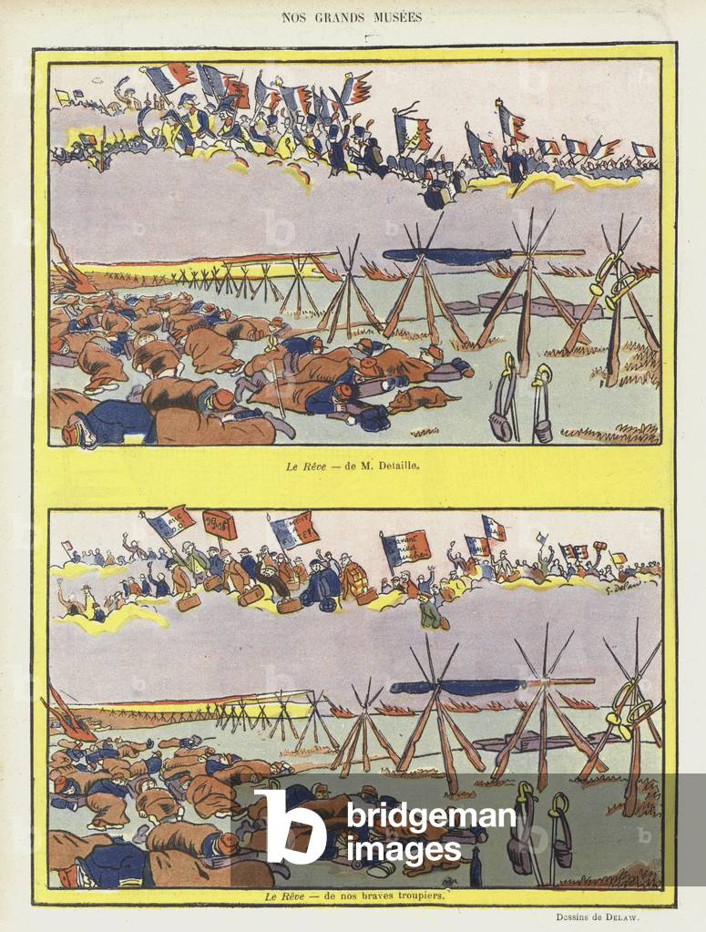 Illustration for Le Rire (colour litho)