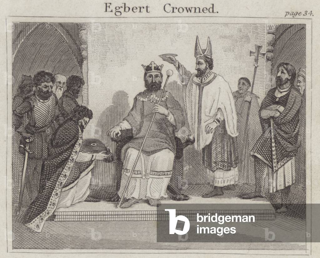 Egbert crowned (engraving)