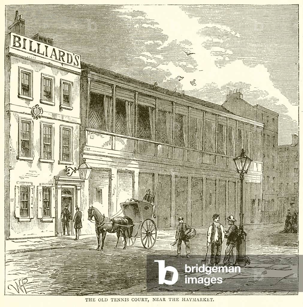 The Old Tennis Court, near the Haymarket (engraving)