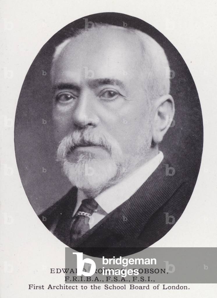 Prominent Men of London: Edward Robert Robson (b/w photo)