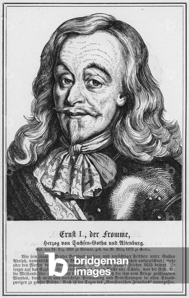 Ernst I, der Fromme, Herzog von Sachsen-Gotha und Altenburg (engraving)