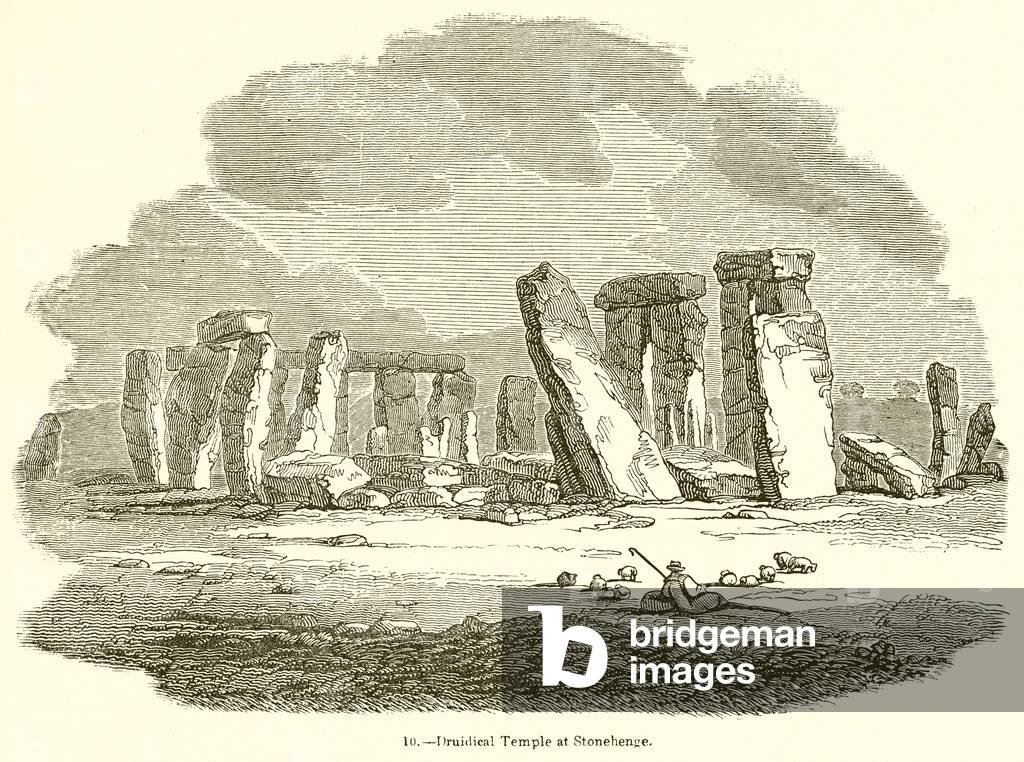 Druidical Temple at Stonehenge (engraving)