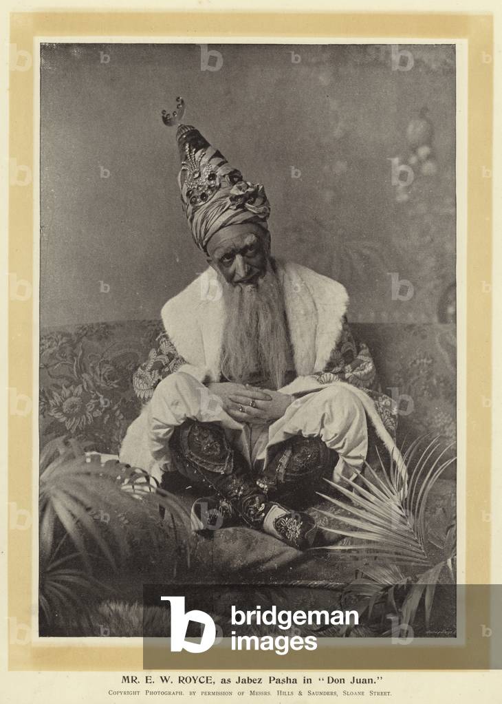 Mr E W Royce, as Jabez Pasha in 