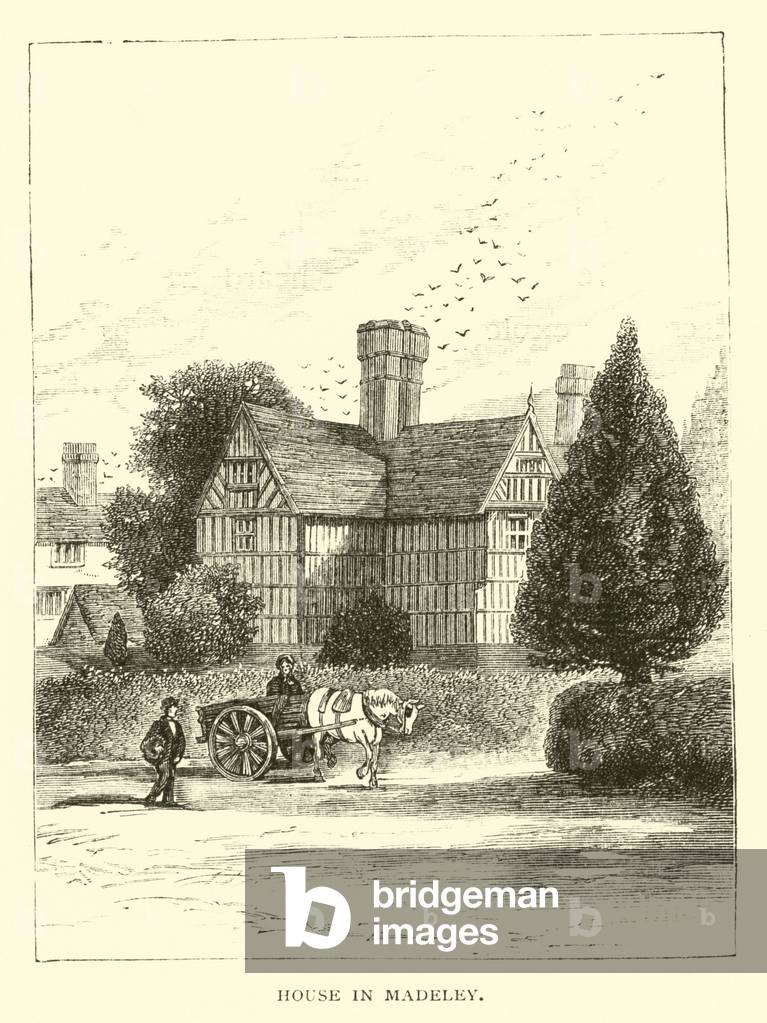 House in Madeley (engraving)