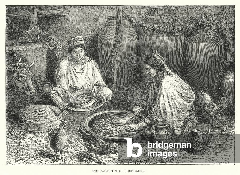 Preparing the Cous-Cous (engraving)