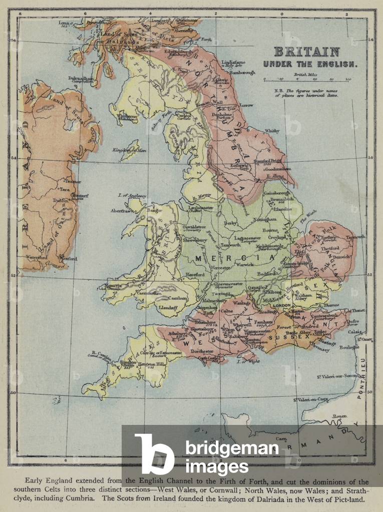 Britain under the English (colour litho)