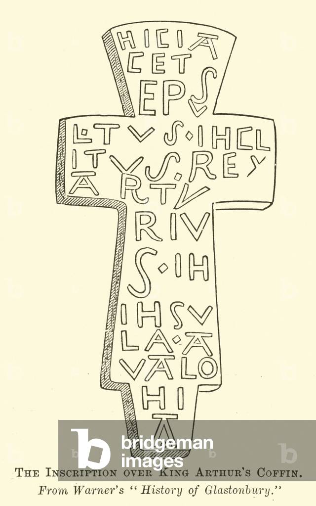 The Inscription over King Arthur's Coffin (engraving)