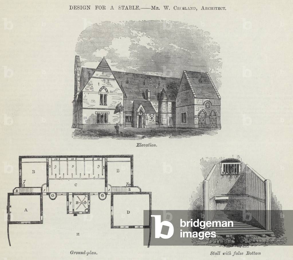 Design for a Stable (engraving)