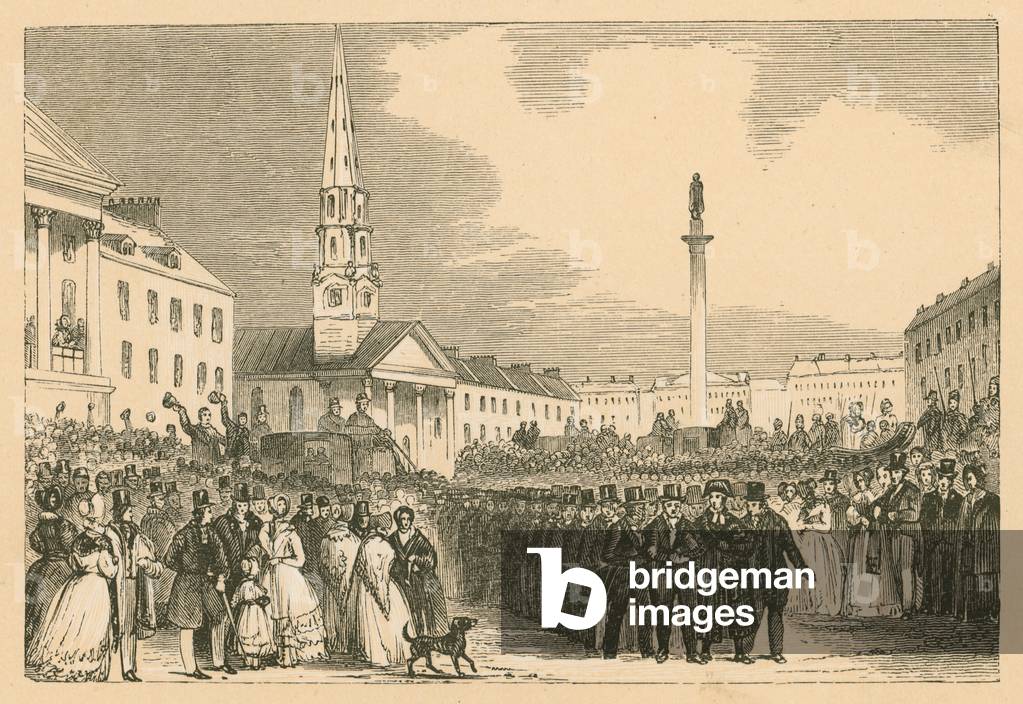 Procession from St. Andrew's Church (engraving)