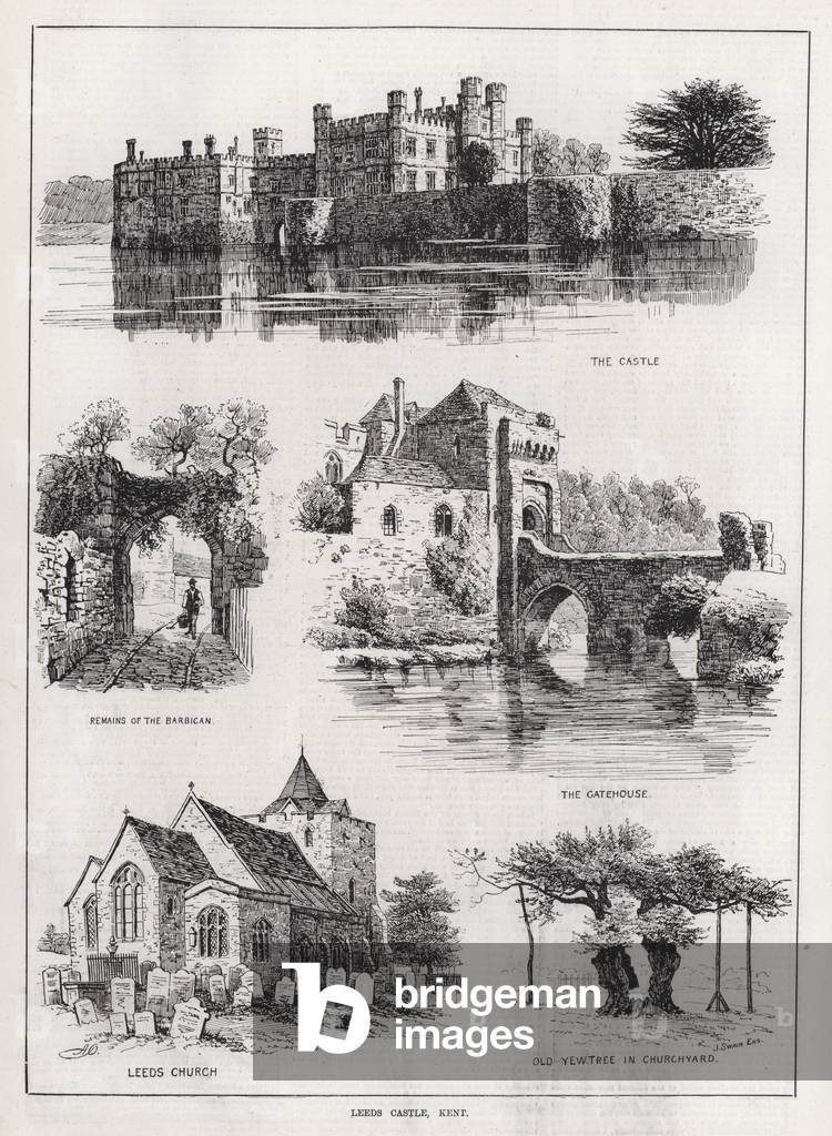 Leeds Castle, Kent (engraving)