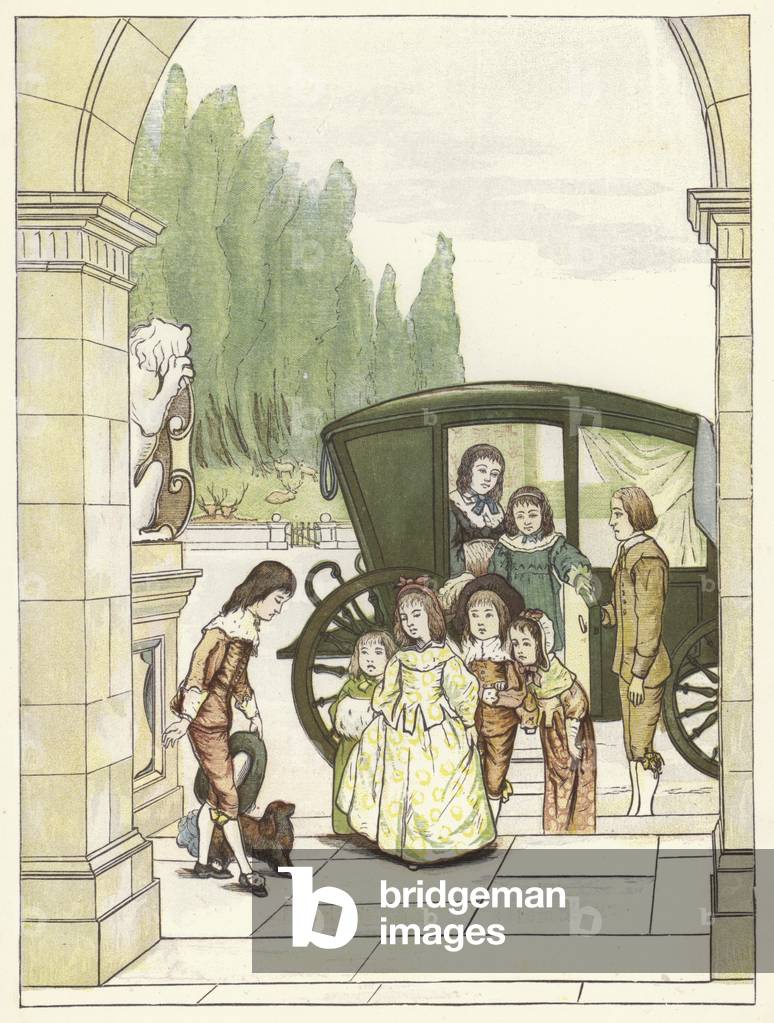 The Young Heirs Easter Visitors (colour litho)