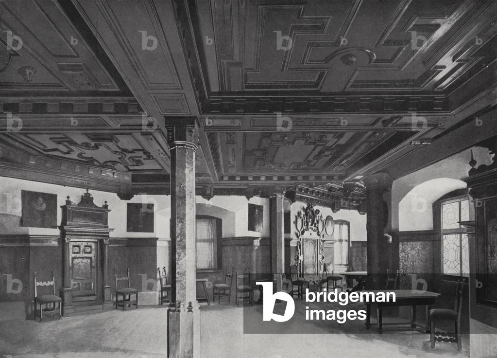 Konigszimmer, im Schloss Tratzberg (b/w photo)