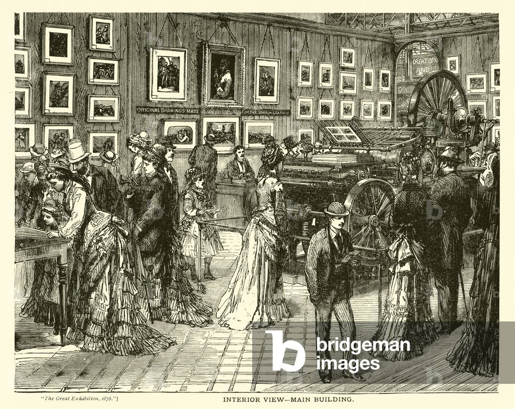 Interior View, Main Building (engraving)