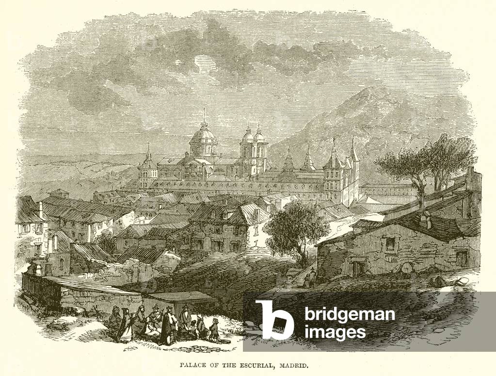 Palace of the Escurial, Madrid (engraving)