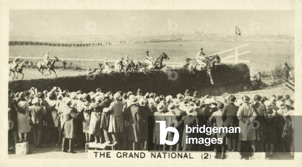 The Grand National (b/w photo)