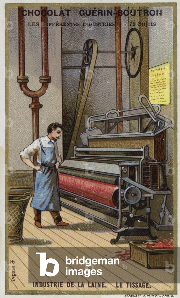 Wool industry. Weaving (chromolitho)