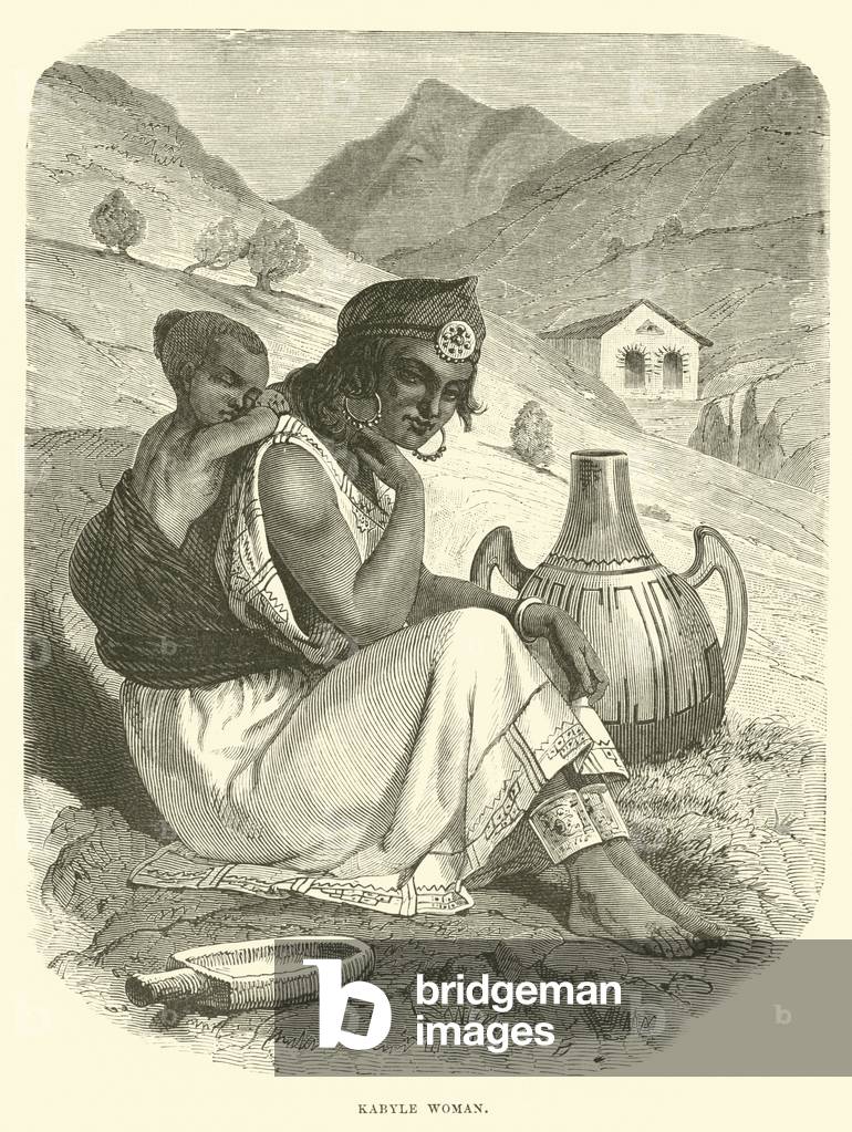 Kabyle woman (engraving)