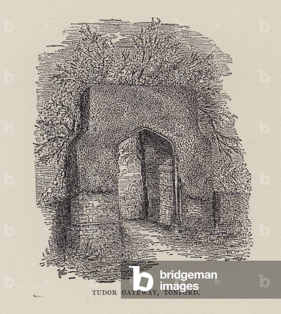 Canterbury: Tudor Gateway, Tonford (litho)