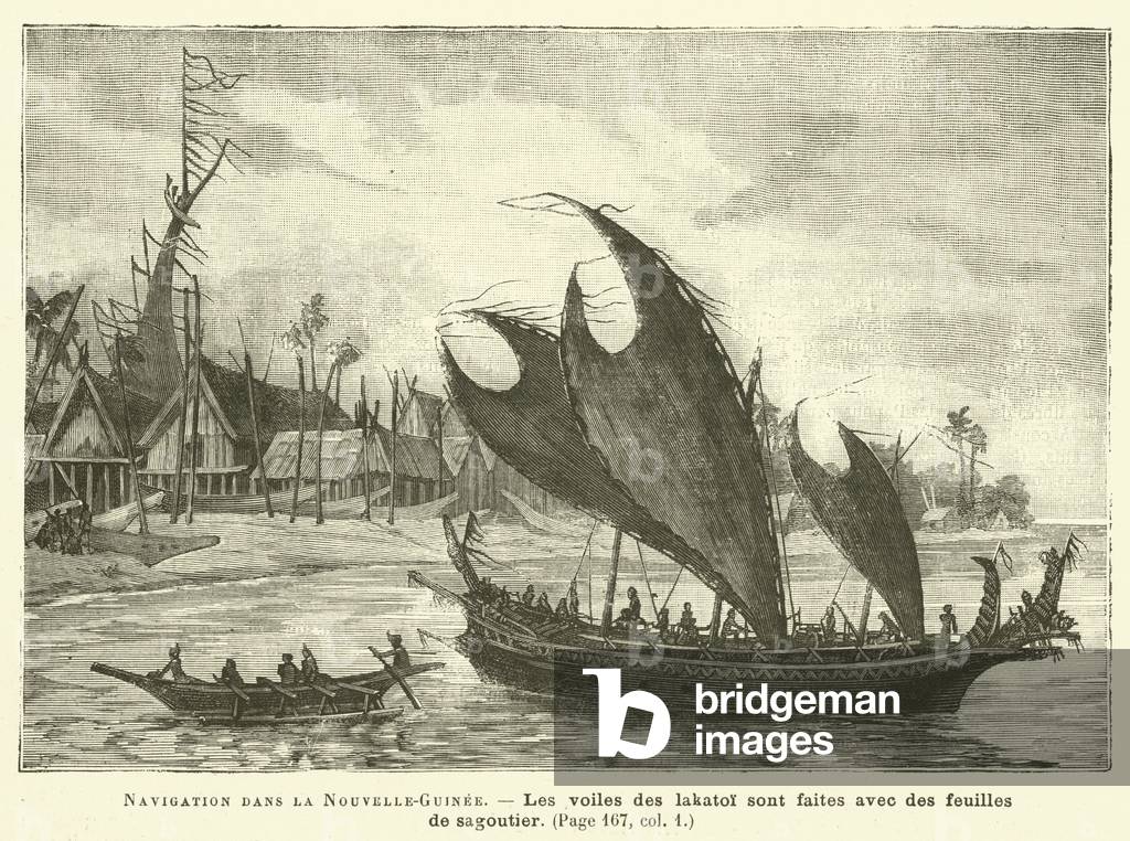 Navigation Dans La Nouvelle-Guinee (engraving)