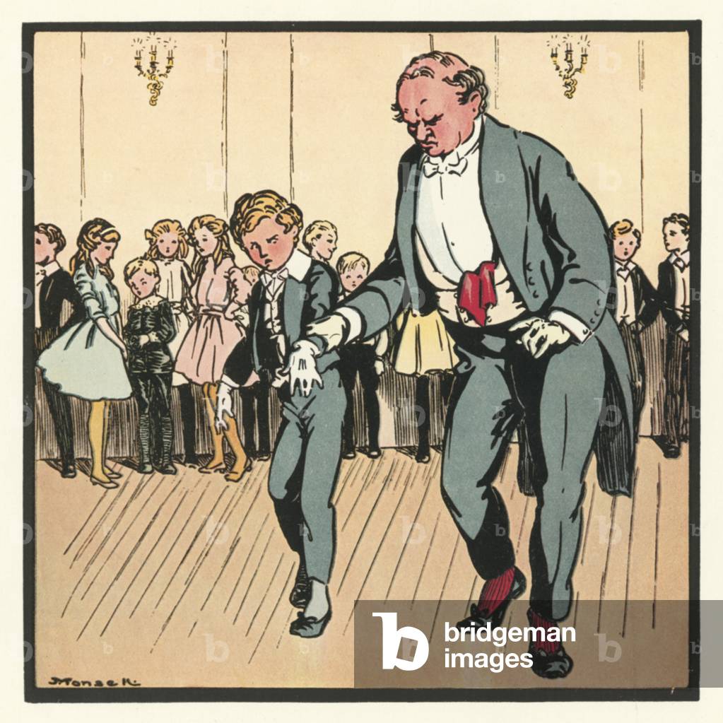 Kensington Rhymes: The Dancing Class (colour litho)