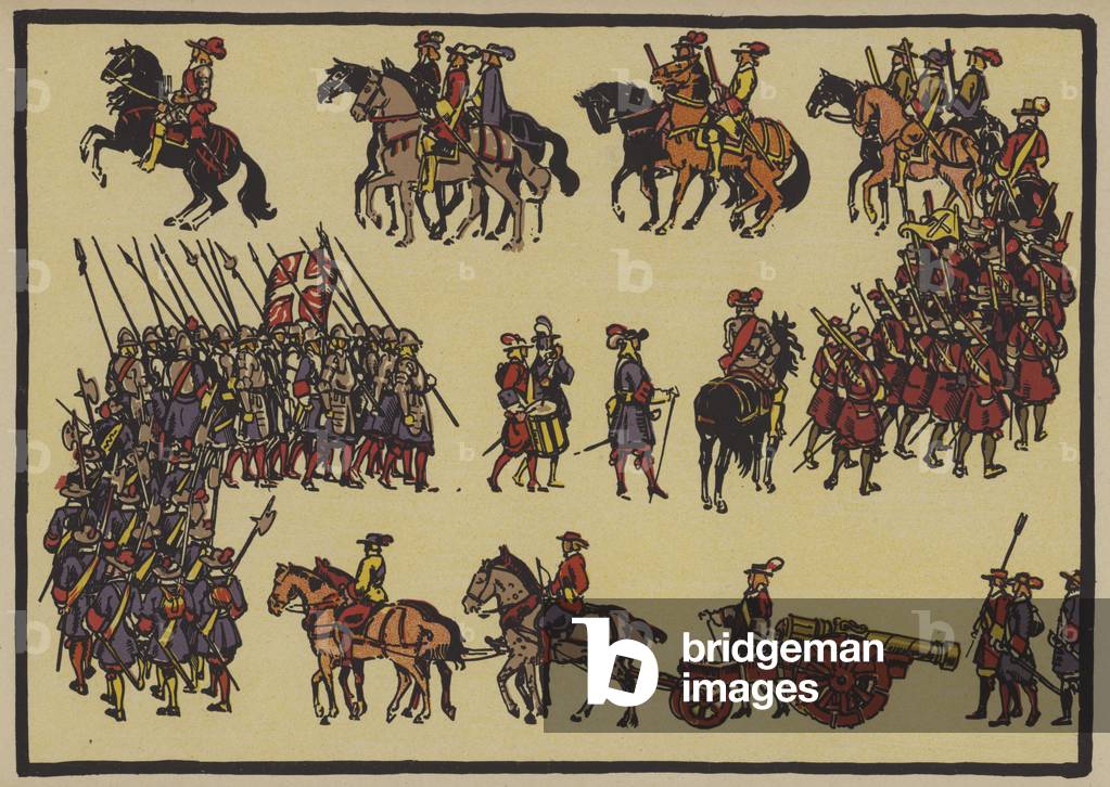 The Defensional of Wil, 1647 (colour litho)