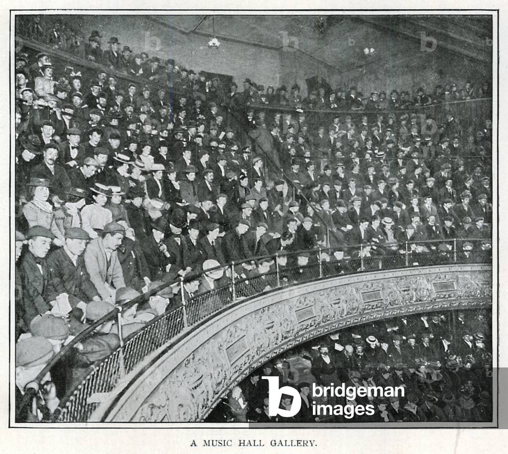 A Music Hall Gallery (b/w photo)