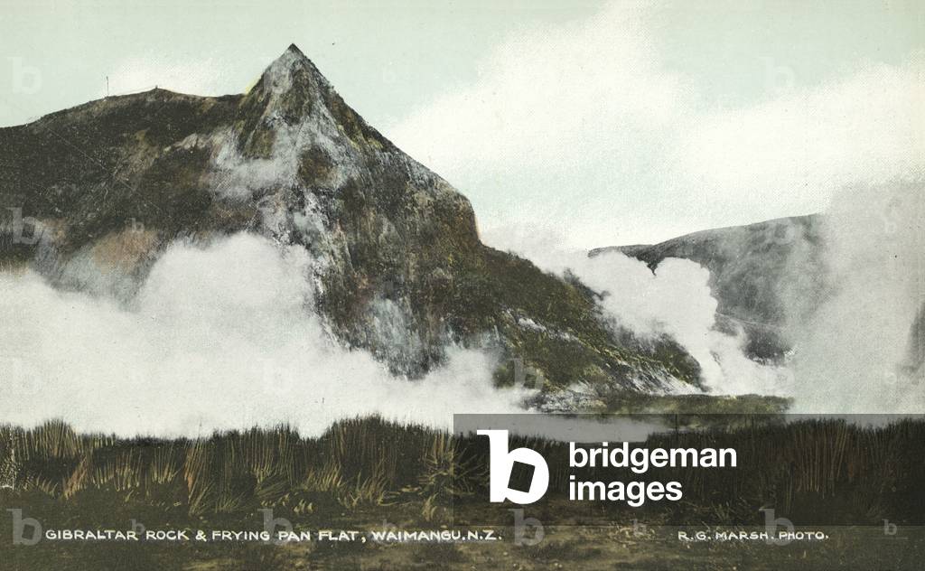 Gibraltar Rock, Frying Plan Flat, Waimangu, NZ (colour photo)