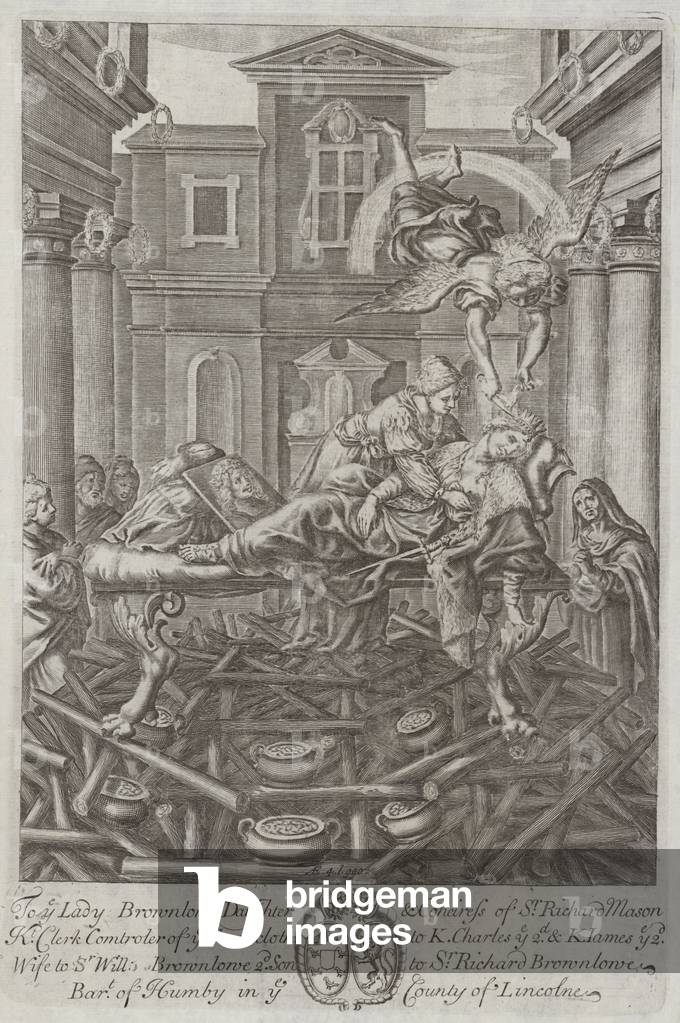 Dido's funeral pyre (engraving)