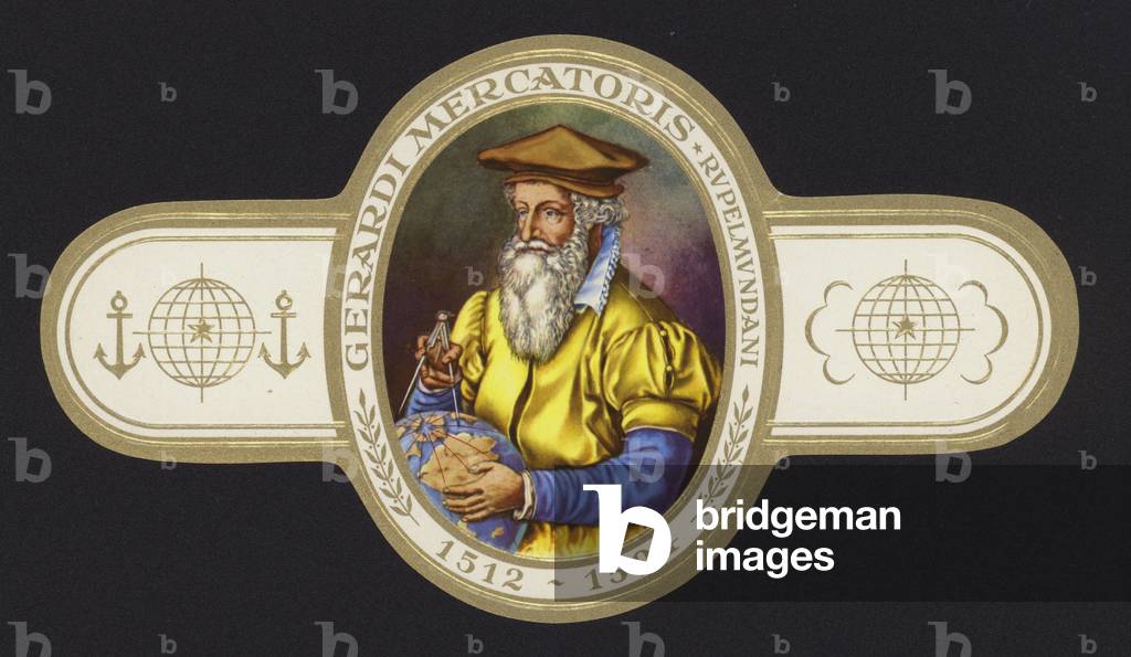 Gerardus Mercator (colour litho)
