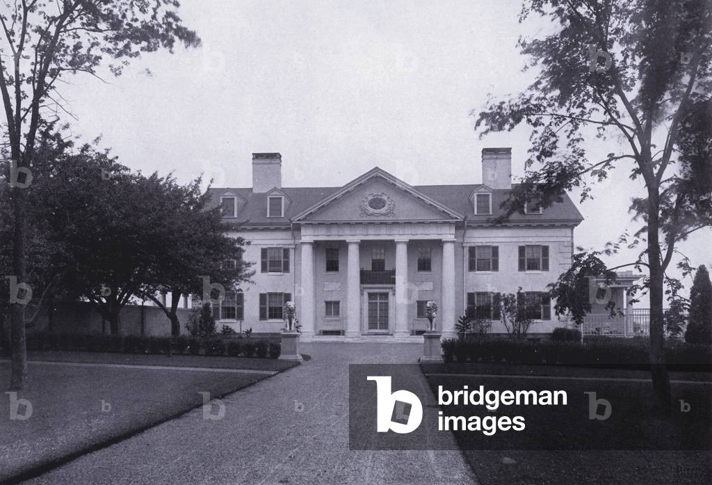 Charles A Platt: Villasera, The East Elevation (b/w photo)