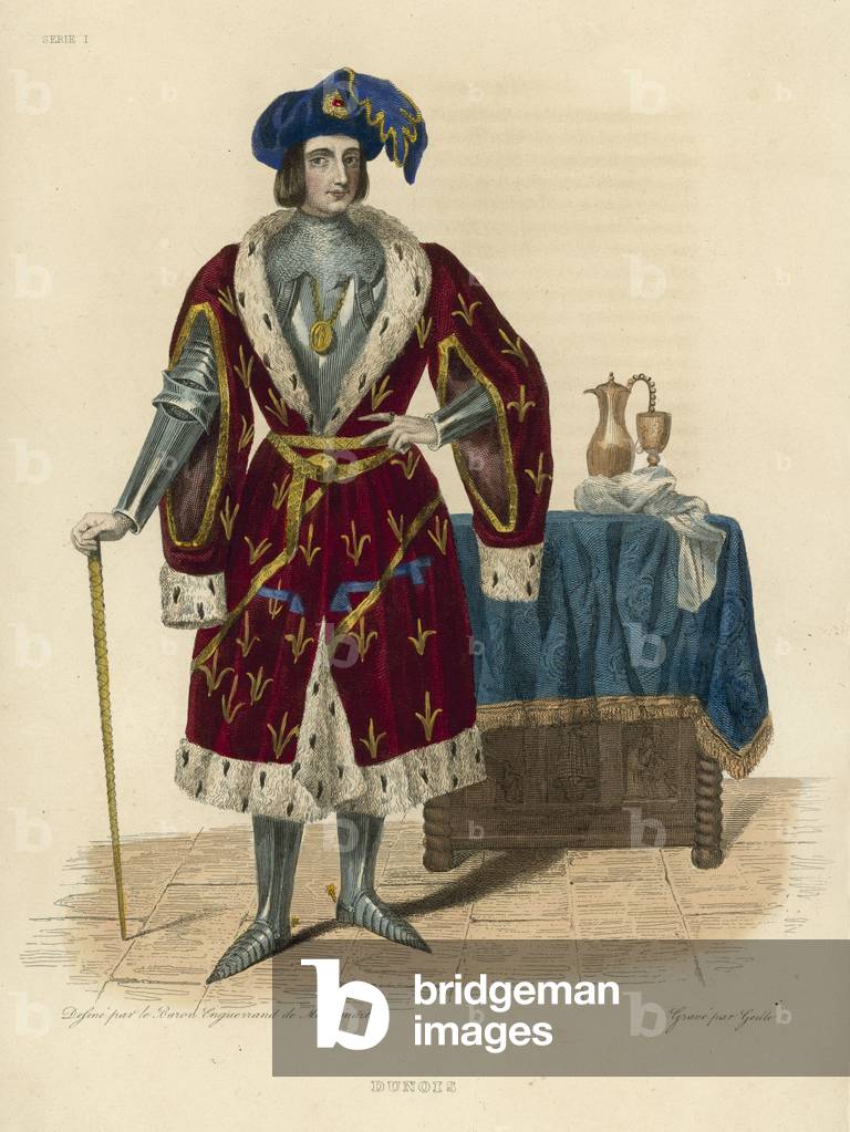 Dunois (coloured engraving)